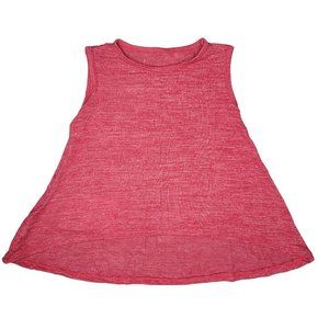 persnickety NWT heather red flouncy comfortable sleeveless tank top 18-24 months